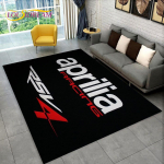 HD Aprilia Racing Mootorratta Logo Vaip Koduseks Elutoa Magamistoa Diivani Uksemati Kaunistuseks, Lasteala Vaip Libisemisvastane P&otilde;randamatt 3D 70x100cm