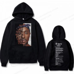 Tupac 2pac Huppar Mehed Naised Dressipluus Tr&uuml;kiga Unisex Streetwear Hip Hop Stiil S&uuml;gis Talv Mood Hip Hop Topid R&otilde;ivad Meessoost S