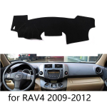 Toyota RAV4 RAV 4 2009 2010 2011 2012 Parempoolse Vasakpoolse Rooliga Auto Armatuurlaua Katte Matt Varjund Padi Vaipkatted Lisatarvikud Red Edge