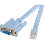 C&acirc;ble console RJ45 vers s&eacute;rie DB9 de 1,8 m pour gestion de routeur Cisco - STARTECH - M/F - Bleu