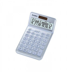 Calculatrice de bureau - Casio - JW-200SC - 12 chiffres - Panneau solaire - Couleur bleue