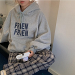 Suurem&otilde;&otilde;tmelised Korea retro kapuutsid Naiste Vintage vabaaja kapuutsiga dressipluusid, paksud, soojad sametist top Harajuku pullover, s&uuml;gis XXL hall