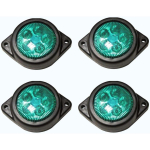 APSMOTIV LED &Auml;&auml;rism&auml;rgutuled Haagis Veoautole 24V Gabariidituli kanatuled kaubaruumi M&auml;rgutuled Universaalne sobivus, V&auml;rv Roheline, Pakendis 4 tk roheline