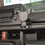 Suzuki Jimny 2019-2025 JB64 JB74 jaoks Autotelefoni hoidik GPS-i kinnitus Seisujalg Bracket Salongi osad-A99D must