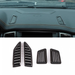 4 tk/komplekti auto armatuurlaud kliimaseadme v&auml;ljalaskeava raami katte trimm sobib Ford Ranger Wildtrak 2015- auto interj&ouml;&ouml;ri jaoks Carbon Fiber Style
