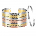 Laius 4 mm Kohandatud BE TRUE Inspireerivad tsitaat k&auml;ev&otilde;rud Naiste meeste mantra ehted kingitus kiri k&auml;ev&otilde;ru manseti k&auml;ev&otilde;ru I1