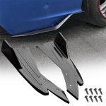 Auto tagumine p&otilde;rkeraua huule s&uuml;sinikkiust ABS universaalne kaitseraua huuleriba spoiler k&uuml;ljeseelik s&uuml;sinikkiust kriimustusvastane 2pcs black