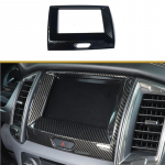 Carbon fiber central control navigation panel decorative sticker For Ford Ranger Everest Endeavor Carbon fiber