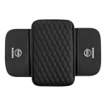 1 tk nahast auto konsolide auto k&auml;etoe padi hoiuruumiga auto stiil Nissan Tiida Sylphy Teana Almera Qashqai J10 J11 jaoks black Nissan
