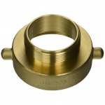 Dixon Valve HA2520 Brass Fire Equipment, Hydrant Adapter with Pin Lug, 2-1/2 NST (NH) Female x 2 NPSH Male