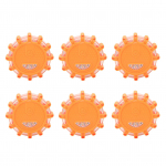 6tk 12V LED hoiatusvalgusti Veekindel Tolmukindel K&otilde;rge heledus Kodu Auto V&auml;ljakutse H&auml;daolukorra valgustus Orange With Dots