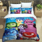 koomiksimuster Inside Out Voodipesukomplektid Padjap&uuml;&uuml;r Laste tekikate voodikate komplekt voodipesu komplekt luksuslik s&uuml;nnip&auml;evakingitus 100x135cm-2pcs