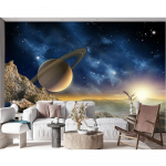 T&auml;histaeva 3D seinamaaling Ilus Universum Galaktika Tapeet Restoran Magamistoa Elutoa Plakat Tapeet Seinatapeet 200 cm(W) x 140 cm(H)