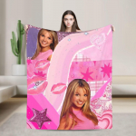 Britney Spearsi Tekk Pehme Uudne Palus Visketekk Diivani Voodi Reisi jaoks Flanell Voodikate Voodikate 30x40in