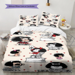 Mafalda Muster Voodipesu, Tekikomplekt Tekikate Padjap&uuml;&uuml;r Kodu S&uuml;nnip&auml;evakingitus (1 * tekikott + 2 * padjap&uuml;&uuml;ri, ilma s&uuml;damikuta) 135x200cm