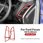 Real Soft Carbon Fiber Sticker For Ford Focus SE RS ST Ecoboost 2012-2015 2016 2017 2018 LHD RHD Car Side of trument Outlet For RHD Red