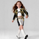 Laste Halloweeni Cosplay Kost&uuml;&uuml;m Karnevalipeoks T&uuml;drukute K POP Superstaar Rumi Zoey Mira Tr&uuml;kiga Riietus 120cm