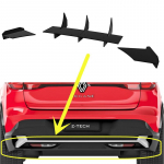 Renault Megane E-Tech 2021-2025 Tagaspoiler Auto lisatarvik must