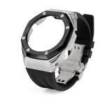 GA-2100/2110B2100/ Casio Farmhouse Oak Modified GM2100 Seeria jaoks Terasest korpus Fluoroelastomeerist rihm Tarvikud GA-2100 2110 B2100 gray