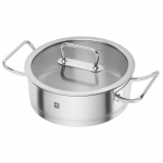 ZWILLING Pro - Sauteuse avec Couvercle en Verre (24 cm) - Acier Inoxydable