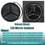 LED Peegel Must &Auml;&auml;r H&otilde;bedane &Auml;&auml;r Uusim 3D Esiv&otilde;re T&auml;he Logo Mercedes Benzi GLC X253 GLE W167 GLS X167 V W447 Embleemile
