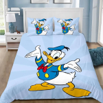 Tekikate Padjap&uuml;&uuml;r Voodipesu Komplekt Naljakas Donald Duck T&auml;iskasvanud Poiss T&uuml;druk Magamistoa Kaunistus Laste Kingitus &Uuml;he Kahekohaline Suur Suurus (135x200cm) gray