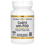 California Gold Nutrition, CoQ10 koos PQQ-ga, 100 mg, 60 taimset kapslit