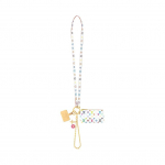 Louis Vuitton x Takashi Murakami Valge Kolmev&auml;rviline Klassikaline Monogramm L&otilde;uend Nahk&auml;&auml;risega Telefonirihm M&uuml;ndikott Naiste Stiil Valge One Size-Shopping Bag Set(Basic Set+Shopping Bag) valge