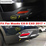 Tagumised udutuled Udutulede Lambid Dekoratiivne Raam Kate Sisekate Sobib Mazda CX-9 CX9 2017 2018 jaoks ABS Kroom L&auml;ikiv