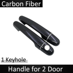 Car Accessories Exterior Door Handle Cover for Toyota RAV4 XA20 2001~2005 Luxuriou carbon Car stickers 2002 2003 2004 1 Keyhole 2 Door
