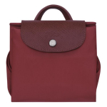 Longchamp Logo Disainiga T&otilde;mblukuga Nailonist Seljakott Unisex seljakott Granaat&otilde;una-punane 10284919P98 Basic Set (Bag)
