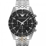 Emporio Armani Historical Collection AR5988 meeste kvartskell h&otilde;bedane roostevabast terasest must