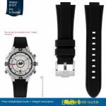 TIMEX T2N721 T2N720 T2N739 jaoks veekindel silikoonist k&auml;ev&otilde;ru Roostevabast terasest pandla Meeste pehme kella rihm Tasuta t&ouml;&ouml;riistad Kruvipinnid 24-16mm