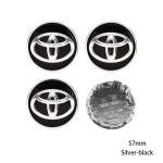 Toyota 2026 Uued ilukilbid 4 tk 57/62 mm Auto rattakeskme ilukilbid Toyota Rav4 Aygo Yaris Corolla Camry Auto rehv Auto kleebis