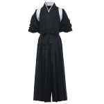 Jaapani traditsiooniline v&otilde;itluskunstianime kost&uuml;&uuml;m [BLESSUME] Samurai, Kimono, Hakama, &Uuml;likond, Aikido, Kendo, Kunstid, valge
