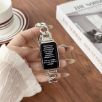 Roostevabast terasest rihm Samsung Galaxy Fit 3 nutikella jaoks Metallkett K&auml;ev&otilde;ru Randmerihm Fit3 Randmerihma Tarvikud For Galaxy WatchFit3 h&otilde;be