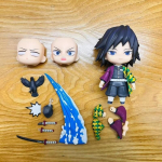 Laos Ehtne Demon Slayer Tomioka Giyu Q Versioon Anime Tegevuskuju 3 Vahetatavat N&auml;gu Kawaii Kogutav Mudel M&auml;nguasi Kaunistus