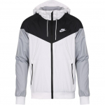 Nike Sportswear Windrunner Kapuutsiga Jakk Valge Must Hundi Hall 727325-101 L