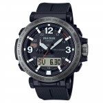 Casio Pro Trek Meeste Roostevabast Terasest 100M Veekindel Analoog-Digitaalne Alarmi Kvartsikell PRW-6611Y-1 hall v&auml;rv