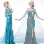 Elsa kleit naistele - T&auml;iskasvanute Frozen kost&uuml;&uuml;m ja cosplay riietus S