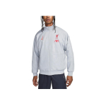 Nike Liverpool FC S&uuml;gis/Talv24 Moodne Logo Pikkade Varrukatega T&otilde;mblukuga Jakk Meeste Jakk Hele Suitsuhall Must Globaalne Punane HF3377-078 M white
