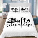 Tekikott-padjap&uuml;&uuml;r Voodipesukomplekt Buffy, vampiiride tapja T&auml;iskasvanu Poiss T&uuml;druk Magamistoa kaunistus Lastele Kingitus &Uuml;heinimesevoodi Suur 135x200cm