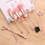 Sakura Cardcaptor 8-osaline meigipintslite komplekt metallk&auml;epidemetega Sailor Moon pintslikomplekt T&auml;ielikud ilut&ouml;&ouml;riistad t&uuml;drukutele