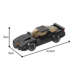 Bricklink Tehniline Auto Knights Rider KITT Kiirus S&otilde;idukid Pontiac Firebird Sportauto Komplektid Ehitusklotsid Laste M&auml;nguasjad Laste Kingitus