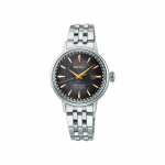 SEIKO 50 meetrit veekindel automaatne/manuaalne mehaaniline liikumine Terasest rihm 30,3 mm naiste k&auml;ekell must sihverplaat SRE015 must