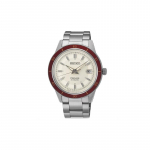 SEIKO 50 meetrit veekindel Automaatne Terasrihmaga meeste k&auml;ekell valge sihverplaat SRPH93J1 valge