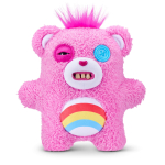Fuggler Care Bears 9-tollised pehmed m&auml;nguasjad (R&otilde;&otilde;mur&otilde;&otilde;m Karu) ZURU poolt - Naljakas kole koletis pehmo inimese sarnaste hammastega, kogutav pl&uuml;&uuml;s pink
