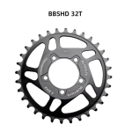 GUSTAVO 32/34/36/38/42/44/46/48T E-rattaketas Alumiiniumist ketasratas Bafang M625 BBSHD 1000W Keskmise mootori jaoks BBSHD 32T gray