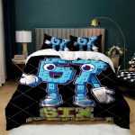 67 Steal a Brainrot Tekikott Komplekt T&auml;is Mugav &Uuml;lipehme Tekk Voodipesu Komplekt Kerge Hingav Tekikott T&otilde;mblukuga 135x200cm