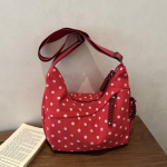Korea t&auml;piline hobo crossbody kott Vabaaja lukuga &otilde;lakott Stiilne mitmek&uuml;lgne mitmetaskuline igap&auml;evane t&ouml;&ouml;le k&auml;imise kott punane
